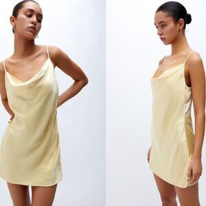 La Hearts Golden Slip Dress